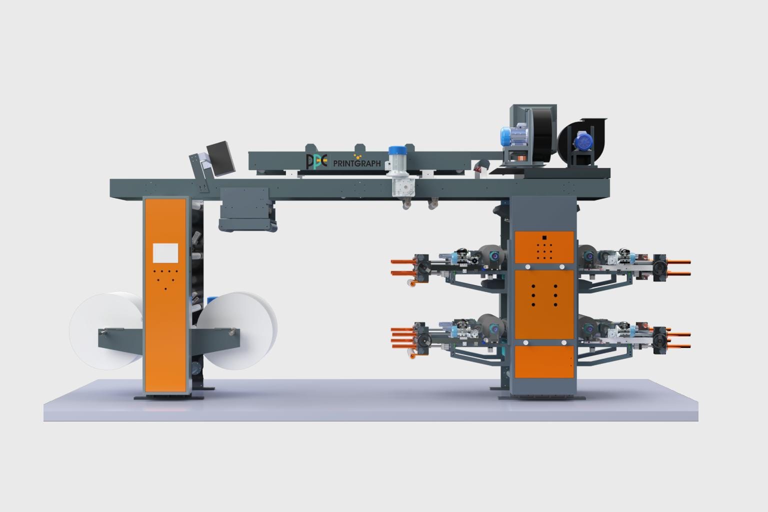 Stack Press Machine 70 mtr/min Stack Flexo Printing Presses | PPE