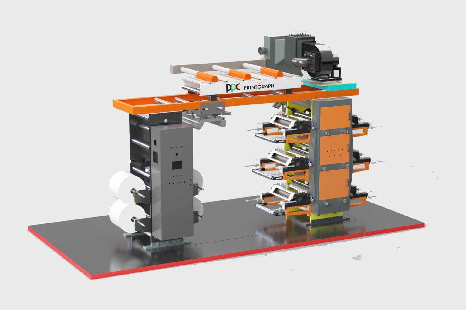 Stack Press Machine 70 mtr/min Stack Flexo Printing Presses | PPE